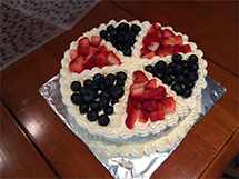 水果奶油蛋糕花格阵型的做法图片欣赏