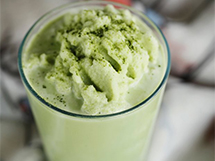 绿色的饮品抹茶绿冰沙图片大全