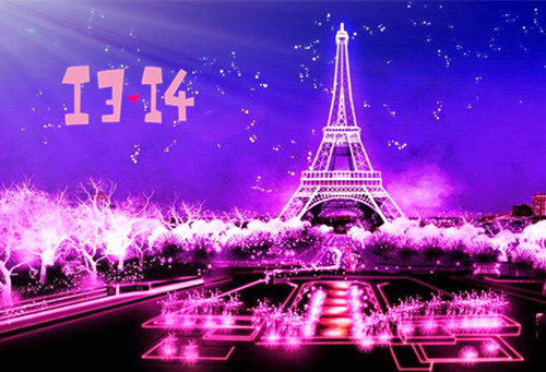 法国巴黎埃菲尔铁塔浪漫的唯美摄影图片第1张