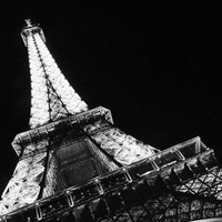 法国巴黎埃菲尔铁塔伤感的唯美黑白摄影图片