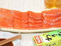 美味海鲜三文鱼刺身的做法图片