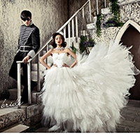 最幸福的情侣韩式婚纱摄影艺术图片
