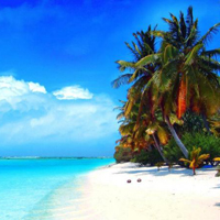 马尔代夫旅游景点恬淡沙滩风景图片